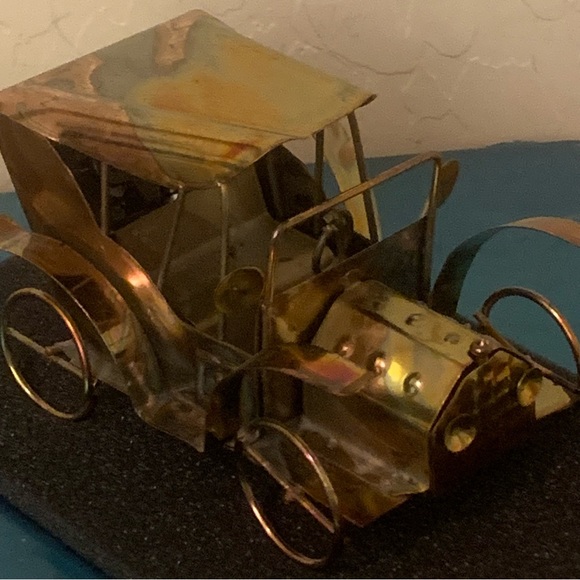 Madison & Berkeley Other - Model T Type Car Copper Art Tin with Music Box Plays “Happy Days Are Here Again”